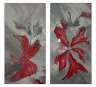 2 x 100cm x 50cm<br/>
 <a href='#s_1' title='mehr lesen' class='slider-more open-popup-link'><i class='fa fa-info' aria-hidden='true'></i> Details</a>
			    <div class='white-popup mfp-hide' id='s_1'>
<h2>Netzblume</h2>
<p><b>Technik: </b>Acryl, 3D Collage (mit silbernem Effekt)</p>
<p><b>Bildträger: </b>Keilrahmen-Leinwand</p>
<p><b>Grösse: </b>2x 100cm x 50cm</p>
<p><b>Jahr: </b>2012</p>
<p><b>Interesse am Bild?: </b><a href='/kontakt?bild=Netzblume'>zum Kontaktformular</a></p>
<p><b>Anmerkung: </b>Je nach Licht können sich die Farben und der Effekt des hier dargestellten
Kunstwerkes ändern</p>
</div>